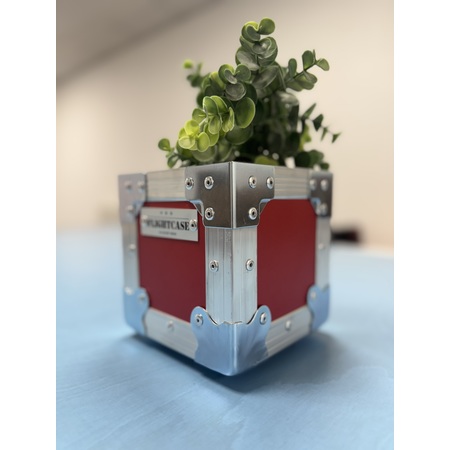 Flightcase Plant Pot In Red 
